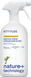 Attitude Bathroom Cleaner Spray, Ewg Verified, Plant-Based & Vegan, Safe For Bathroom Surfaces, Tiles, Tubs, Shower Walls, And Grout, Citrus Zest Scent, 27.1 Fl Oz