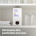 Attitude Fruit & Vegetable Wash Refill, Food-Safe Produce Wash, Removes Dirt & Residue, Vegan & Plant-Based Ingredients, Unscented, 67.6 Fl Oz