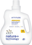 Attitude Liquid Laundry Detergent, Ewg Verified, He Compatible, Plant-Based & Vegan, Natural Laundry Soap, Citrus Zest Scent, 40 Loads, 67.6 Fl Oz