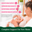 Ayurvedic Lactation Supplement With Moringa, Fenugreek, Fennel Seeds & More | Made In Usa | 100% Organic | Lactation Support | Breastfeeding Supplements | 60 Capsules - Osh Wellness