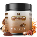 B Beworths Mushroom Coffee Powder With Mct Oil - 10 Mushroom Lion'S Mane, Turkey Tail, Reishi, Cordyceps & Chaga - Arabica Instant Mushroom Coffee For Focus, Immune, Gut & Brain Health | Vegan, Keto