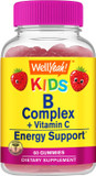 B Complex Gummies For Kids - With Vitamin C, Niacin, Vitamin B6, Folic Acid, Vitamin B12, Biotin & Pantothenic Acid - 2 Month Supply - Strawberry Flavor - Non Gmo, Gluten Free - 60 Gummies