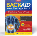 Backaid Heat Therapy Patch, Air-Activated Therapeutic Heat, Wide For Lower Back And Hip Pain Relief, 6 Count