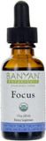 Banyan Botanicals Focus Liquid Extract  Organic Focus Supplement  Liquid Extract In Non-Alcoholic Glycerin  Nootropic Herbs For Fast-Acting Support*  1 Oz.  Non-Gmo Sustainably Sourced Vegan