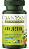 Banyan Botanicals Manjistha Tablets  Organic Skin Supplement  Natural Blood Cleanse & Healthy Lymphatic System Support*  90 Tablets  Non-Gmo Sustainably Sourced Certified Fair For Life Fair Trade