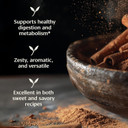 Banyan Botanicals Organic Cinnamon Powder  Ceylon Cinnamon (Cinnamomum Verum)  Delicious Cooking Spice That Supports Healthy Digestion*  Spice Jar  Non-Gmo Sustainably Sourced Vegan Ffl