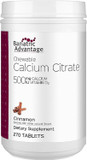 Bariatric Advantage Calcium Citrate Chewable 500 Mg - For Bariatric Surgery Patients - High-Potency, Easy-Digest Tablets - Calcium Citrate - Bone Strength Supplements* - 90 Count - Chocolate