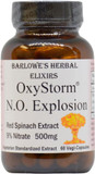 Barlowe'S Herbal Elixirs Oxystorm® N.O. Explosion | Red Spinach Extract 9% | Natural Nitric Oxide Booster | 500Mg Per Capsule | 60 Vegan Capsules | No Oxalates, Stearate-Free, Glass Bottled