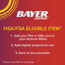 Bayer Extra Strength Aspirin 500 Mg, Pain Reliever And Fever Reducer, Head, Muscle, Minor Arthritis, Back, Tooth, And Menstrual Pain, 100 Coated Tablets