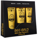 Bee Bald Premium Gift Set For Bald Men, Gift To Combine With Head Shavers For Bald Men Gift - Includes Bald Head After Shave, Moisturizer, Shaving Cream, Exfoliator, And Cleanser (5 Piece Kit)