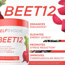 Beet Root Powder Organic 5000Mg With Vitamin B12 (Methylcobalamin) And Trace Minerals In Natural Black Cherry Flavor, 0G Added Sugar  Vegan Dietary Supplement (30 Servings)