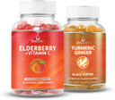 Belive Elderberry Vitamin C + Turmeric Bundle For Immune Support, Mobility Support, Healthy Bones & Teeth