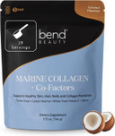 Bend Beauty Marine Collagen + Co-Factors | Strawberry Flavored Collagen Powder | Hydrolyzed Collagen Supplement | Fish Collagen Peptides + Silicon + Vitamin C | Supports Healthy Skin, Hair & Nails