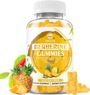 Berberine Gummies With Ceylon Cinnamon 1500Mg High Potency Berberine Hcl Supplement For Immune And Metabolism Support, Sugar Free Organic Berberine Gummies Pineapple Flavor - 60 Count
