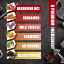 Berberine Hcl, 150 Capsules - Plus Ceylon Cinnamon, Turmeric, Milk Thistle, Artichoke, Black Pepper, Berberine Hci Root Supplements Pills - Immune System