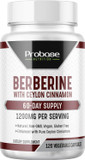 Berberine With Cinnamon Extract - Gluten Free And Vegan - 120 Capsules - 1200Mg Per Serving