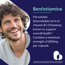 Bestvite Ultra Benfotiamine 600Mg Per Capsule (60 Vegetarian Capsules) No Stearates - No Silicon Dioxide - Vegan - Non Gmo - Gluten Free - Maximum Strength Benfotiamine