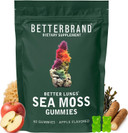 Betterbrand Betterlungs - Daily Respiratory Health Gummies | 1000Mg Mullein Leaf Herb Extract, Pear Flavor | Lung Health & Sinus Relief (30 Day Supply)