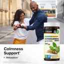 Bio Krauter Ashwagandha Gummies For Women & Men - 2000 Mg Strength - 90 Chews For Mood Support - Chewable Ashwagandha Supplements - Vegan - Mango Flavor