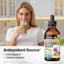 Bio Krauter Burdock Root Tincture - Antioxidant Support Liquid Supplement - Burdock Root Extract - Alcohol And Sugar Free - Vegan Drops 4 Fl.Oz