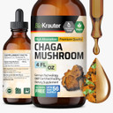 Bio Krauter Chaga Mushroom Extract - Chaga Tincture For Immune Support - Vegan, Alcohol & Sugar Free Drops 4 Fl.Oz
