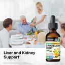 Bio Krauter Dandelion Root Extract - Alcohol & Sugar Free Dandelion Tinture - Vegan Supplement For Cleansing & Immunity - 2 Fl. Oz - 28 Days Of Supply