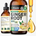 Bio Krauter Ginger Root Extract - Natural Ginger Supplements For Overall Wellness - Alcohol And Sugar Free - Vegan Drops 2 Fl.Oz