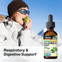 Bio Krauter Goldenseal Root Extract Liquid - Vegan Respiratory Support - Golden Seal Drops - Alcohol & Sugar Free - 2 Fl.Oz
