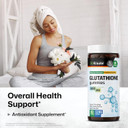 Bio Krauter L-Glutathione Gummies - 500 Mg - 90 Vegan Chews - Reduced Glutathione Supplement For Liver Detox, Immune And Skin Support - Antioxidant Supplement