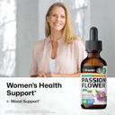 Bio Krauter Passionflower Tincture - Passion Flower Extract For Mood Support - Alcohol And Sugar Free - Vegan Drops 2 Fl.Oz