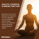Bioemblem Mushroom Complex - 10:1 Strength And 7 Species - Lions Mane, Reishi, Cordyceps, Chaga, Maitake, Shiitake Mushroom Supplement - Immunity, Energy & Focus, Brain - Non-Gmo, Vegan - 90 Caps