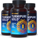 Bioemblem Turmeric Curcumin With Clinically Studied Turmipure - Joint Support, Healthy Inflammation Turmeric Supplements - 1 Small Cap Daily, 24X More Absorption Than Others - Non-Gmo, 90 Serving
