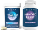 Biohm Probiotic And Prebiotic Fiber Bundle, Combines Dietary Fiber And Digestive Enzymes For Advanced Gut Health, Non-Gmo, Vegetarian, No Artificial Ingredients, 30 Servings Each