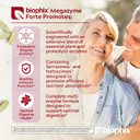 Biophix Megazyme Forte 200 Tablets - Free Vitamin D-3 5000 Iu 30 Softgels - Natural Plant Proteolytic Enzymes Nattozimes Serrazimes Supports Digestive System Immune Health
