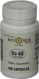 Biotech Pharmacal - D3-50 (50,000 Iu) - 100 Caps (Ffp)