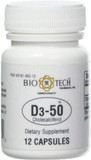 Bio-Tech Pharmacal Vitamin D3 (D3-50 50K Iu, 12 Count)