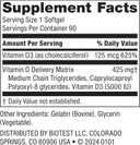 Biotest D Fix - High-Absorption Vitamin D3, 5000 Iu - 90 Softgels (90-Day Supply) For Immune Support, Bone Health & Mood