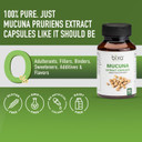 Bixa Botanical Mucuna Pruriens Extract Capsules (Kapikacchu/Velvet Bean/Kaunch Beej)  60 Veg Capsules (450Mg)