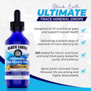 Black Earth Ultimate Trace Minerals 10X Strength, Fulvic Acid & Humic Acid, Non Gmo Vegan Dropper, 1 Ounce - Ideal Supplement For Athletes