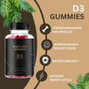 Black Girl Vitamins - Vitamin D3 Gummies, For Immune, Energy, And Bone Support, 2000Iu (50Mcg) Vitamin D Per Serving, Gluten-Free Vitamin D Gummies (Multi-Flavored), 60Ct