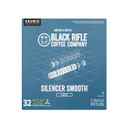 Black Rifle Coffee Company Light Roast K Cups - Single Serve K Cups Coffee Pods - Kcup Pods Compatible With 1.0 & 2.0 - Made From Pure Arabica Beans (Silencer Smooth, 72 Count)