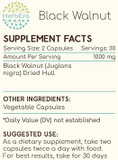Black Walnut 60 Capsules, 500 Mg, Black Walnut (Juglans Nigra) Dried Hull (60 Capsules)