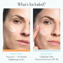 Bliss Bright Idea Vitamin C Serum + Clarifying Block Star Spf 30 Daily Mineral Sunscreen Bundle  Antioxidant Serum For Radiant Skin & Lightweight Mineral Spf Protection  Cruelty-Free, Clean