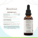Bloodroot B120 Alcohol-Free Herbal Extract Tincture, Responsibly Farmed Bloodroot (Sanguinaria Canadensis) Dried Root (4 Fl Oz)