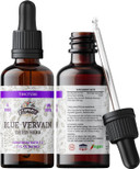 Blue Vervain Herb Organic Extract  Organic Blue Vervain Herb  Natural Vervain Supplement For Men & Women  Made In Usa - 2 Oz