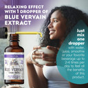 Blue Vervain Herb Organic Extract  Organic Blue Vervain Herb  Natural Vervain Supplement For Men & Women  Made In Usa - 2 Oz