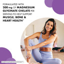 Bluebonnet Nutrition Albion Chelated Magnesium Vegetable Capsule, 200 Mg, Stress Relief, Vegan, Non Gmo, Gluten Free, Soy Free, Milk Free, Kosher, 120 Vegetable Capsule, 2 Month Supply