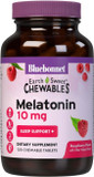 Bluebonnet Nutrition Earthsweet Melatonin 10 Mg Fast-Acting Quick Dissolve Nighttime Relaxation & Restful Sleep Support - Sleep Aid - Gluten-Free, Vegan - Raspberry Flavor - 60 Chewable Tablets