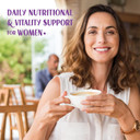 Bluebonnet Nutrition Ladies One 40+ Whole Food-Bed Multiple, Women Multivitamin For Women 40+, Soy-Free, Non-Gmo, Gluten Free, 60 Vegetable Capsules, 60 Servings