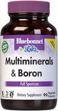 Bluebonnet Nutrition Multiminerals & Boron With Iron, Full Spectrum, Bone Health*, Non-Gmo, Kosher Certified, Gluten-Free, Soy-Free, Dairy-Free, 180 Vegetable Capsules, 45 Servings